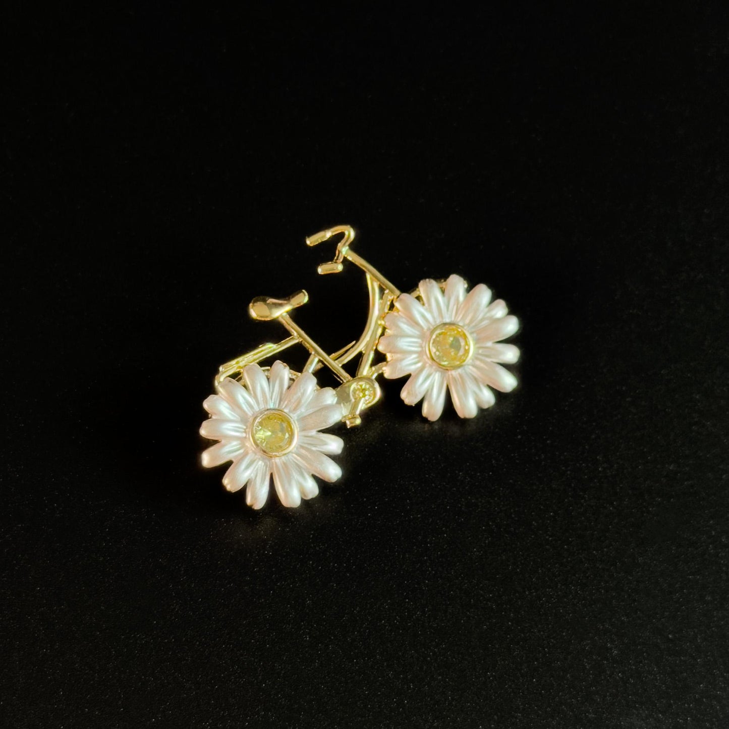 Daisy Bicycle Brooch