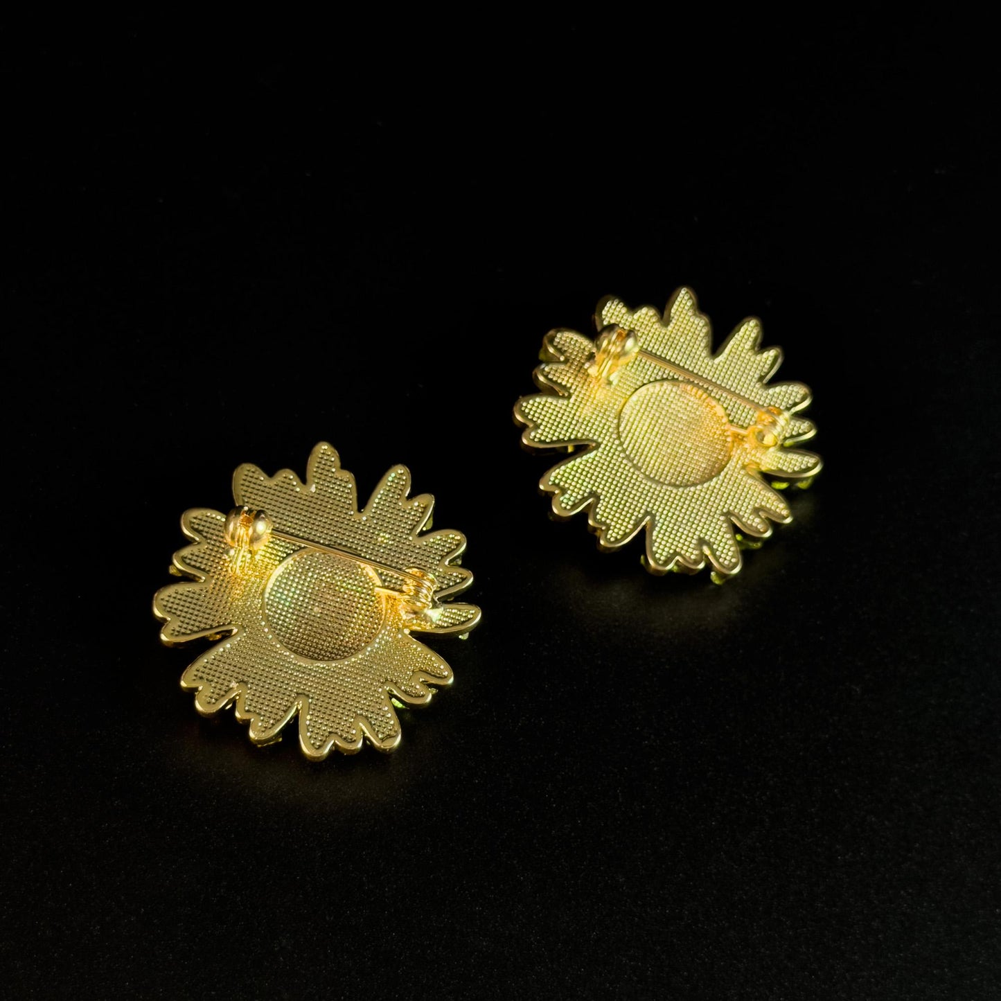 Sunflower and Bee Brooch