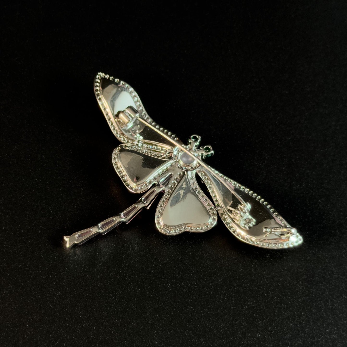 Olive Green Dragonfly Brooch