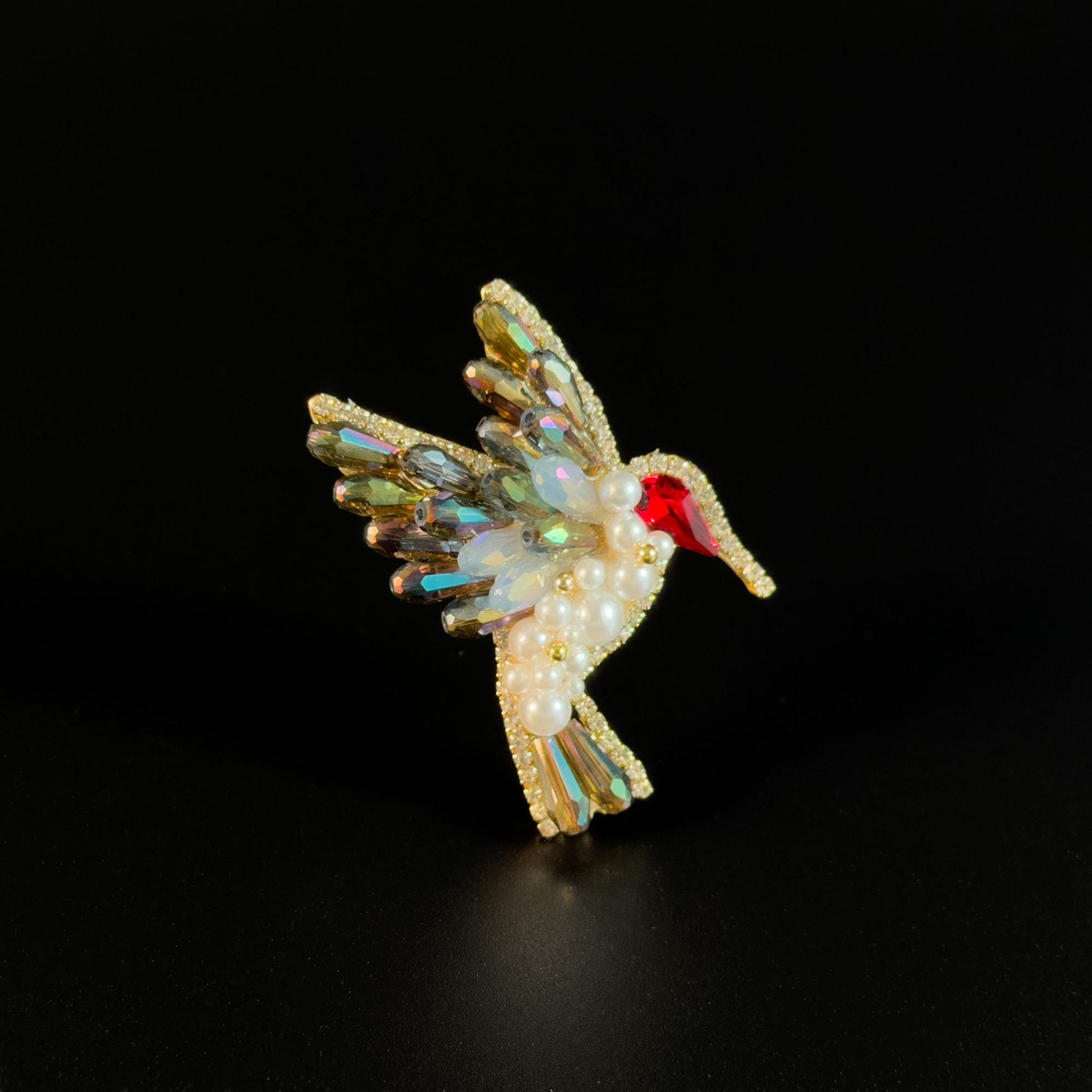 Luxury Crystal Hummingbird Brooch