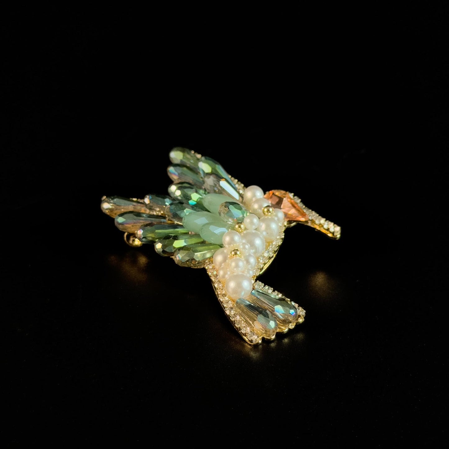 Luxury Crystal Hummingbird Brooch