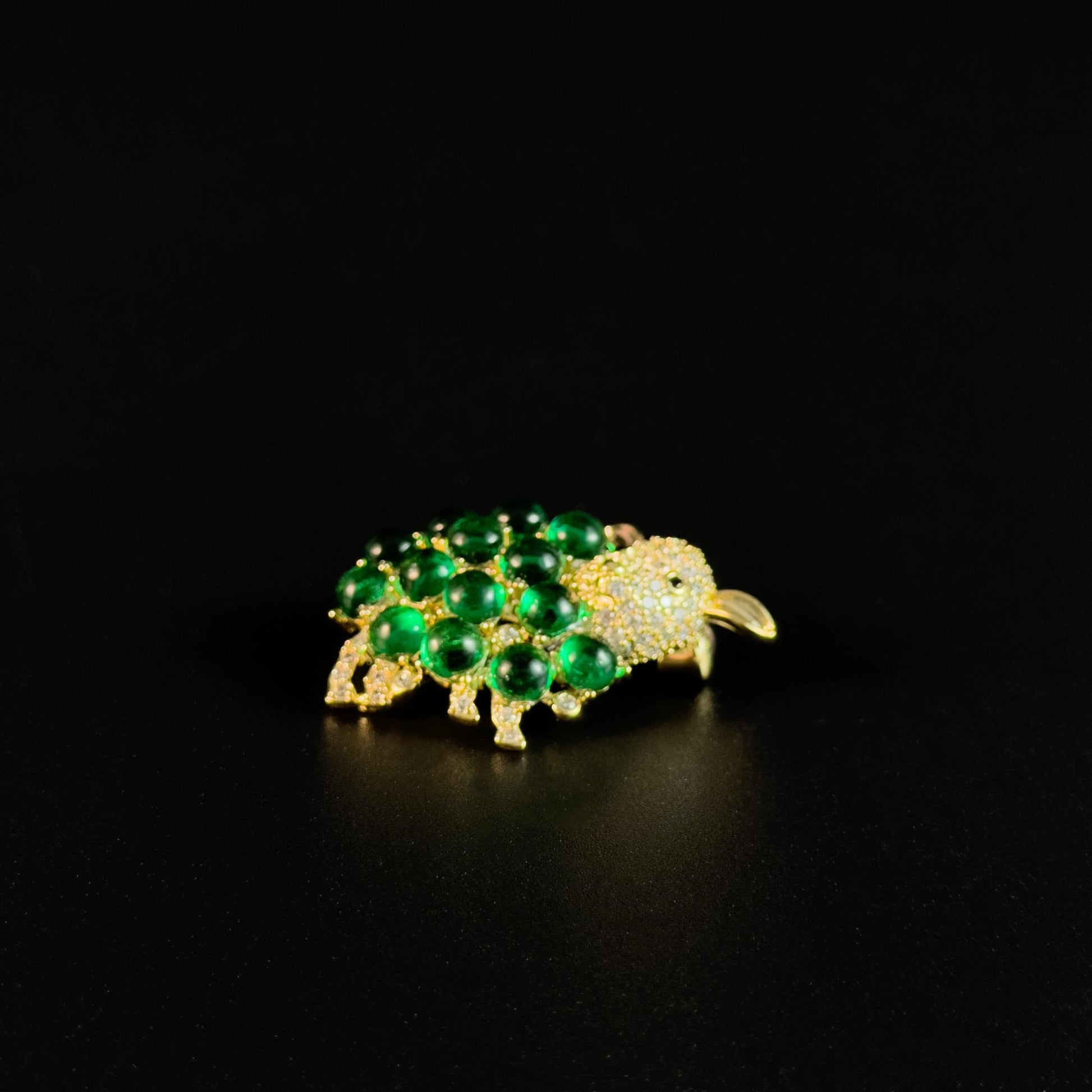 Emerald Sheep Brooch