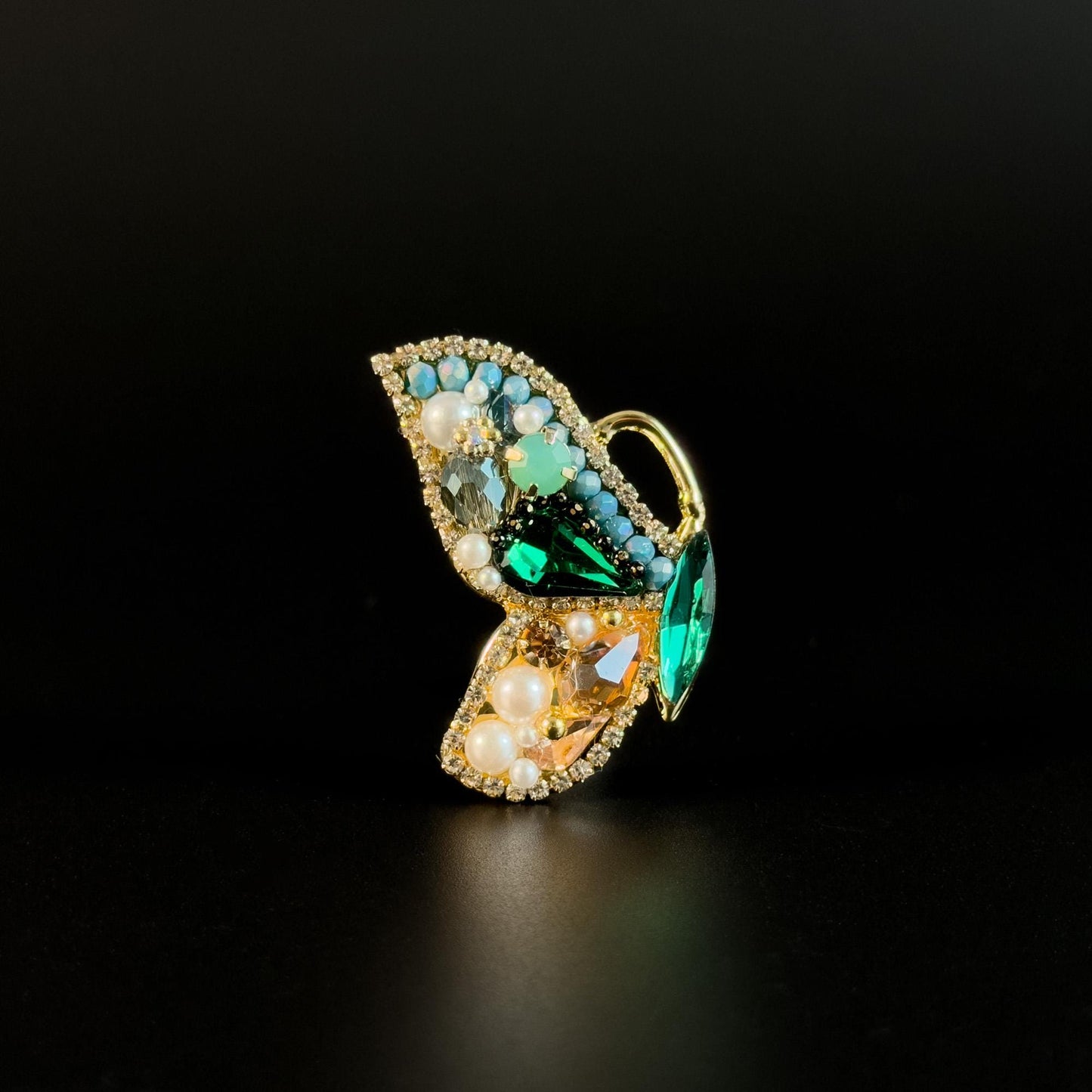 Heavy-Duty Vintage Butterfly Brooch