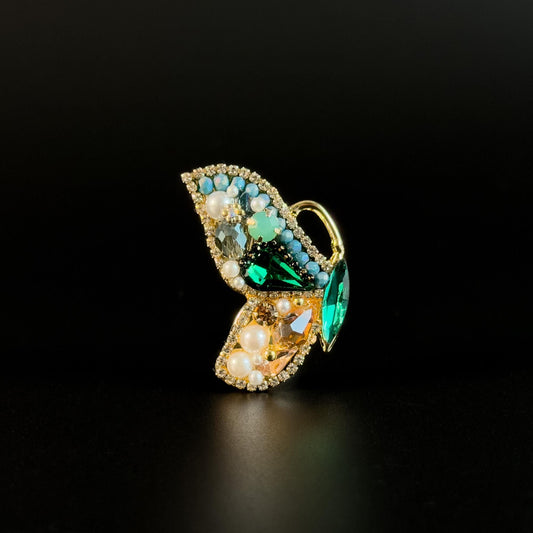 Heavy-Duty Vintage Butterfly Brooch