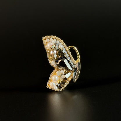Heavy-Duty Vintage Butterfly Brooch