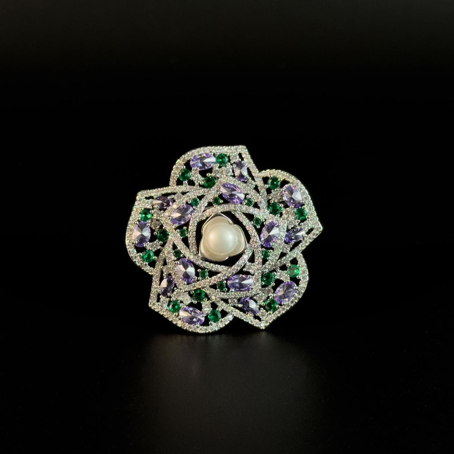 Elegant Camellia Brooch