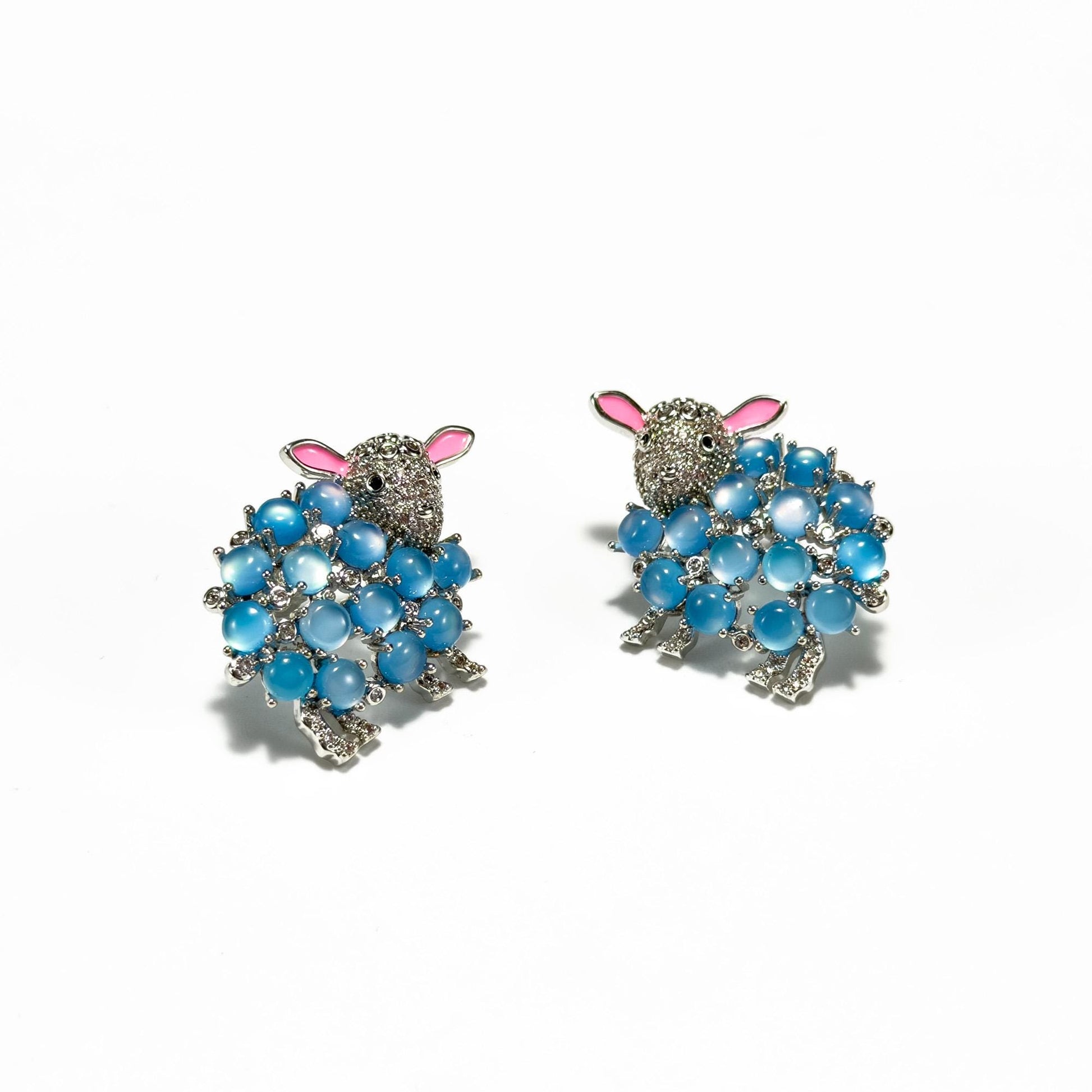 Blue Sheep Earrings