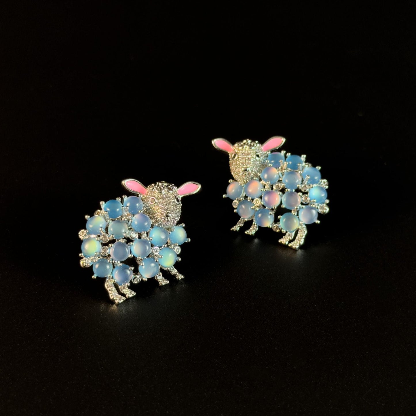 Blue Sheep Earrings