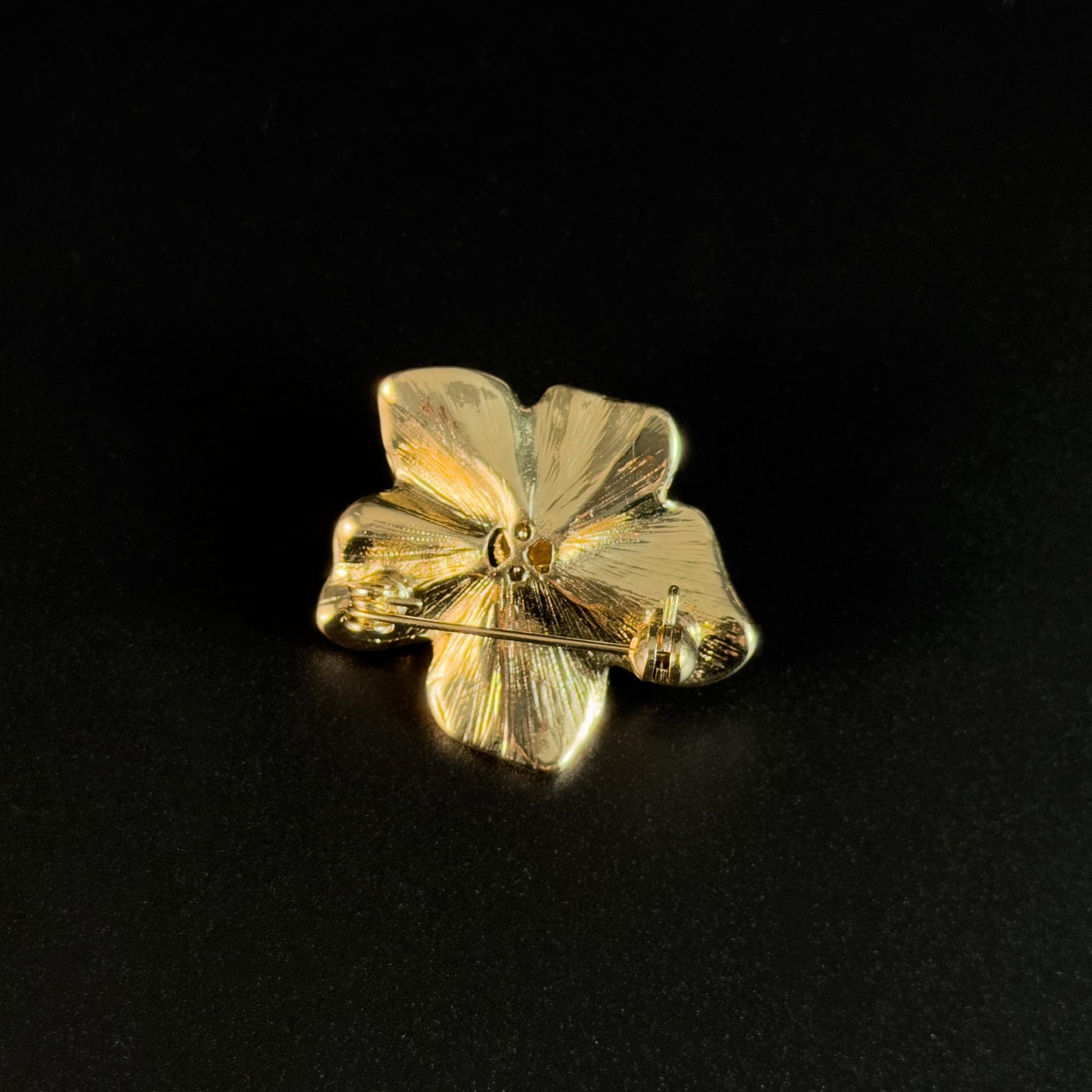 Pearl Enamel Camellia Brooch
