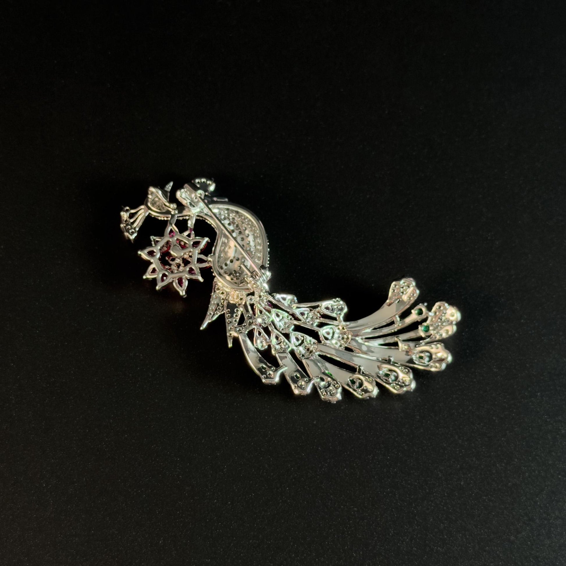 Elegant Peacock Brooch