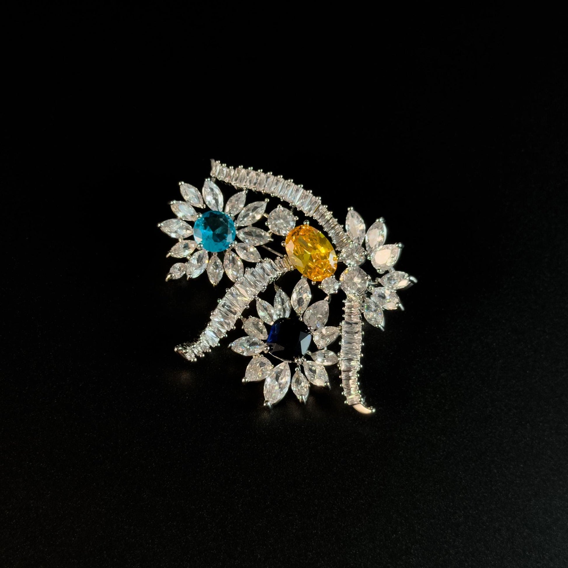 Colorful Floral Brooch