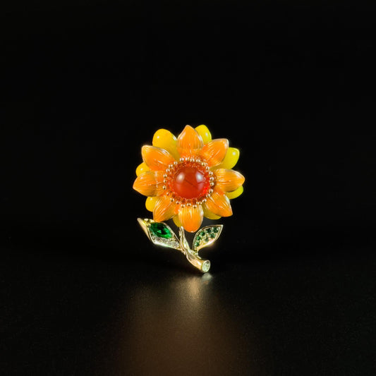 Sunflower Bouquet Brooch