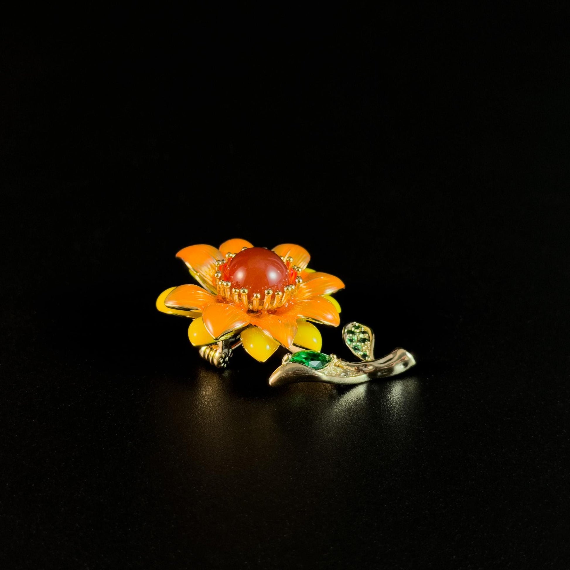 Sunflower Bouquet Brooch