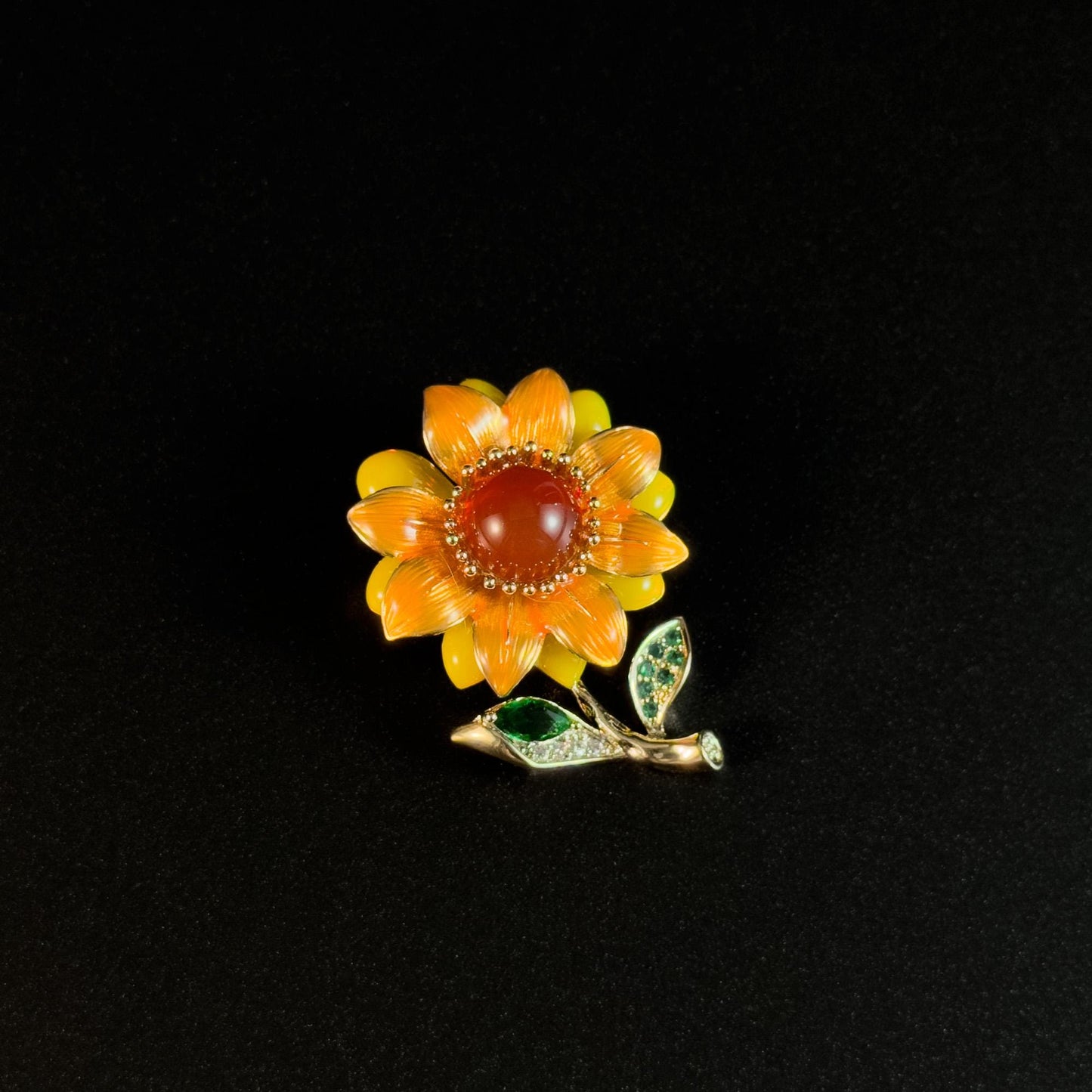 Sunflower Bouquet Brooch