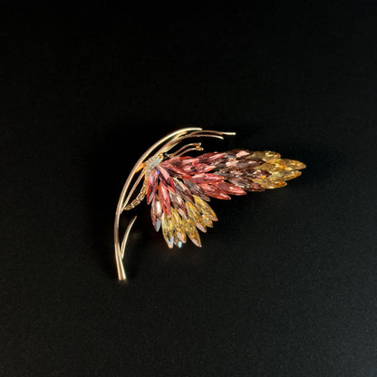 Rose Quartz Butterfly Brooch