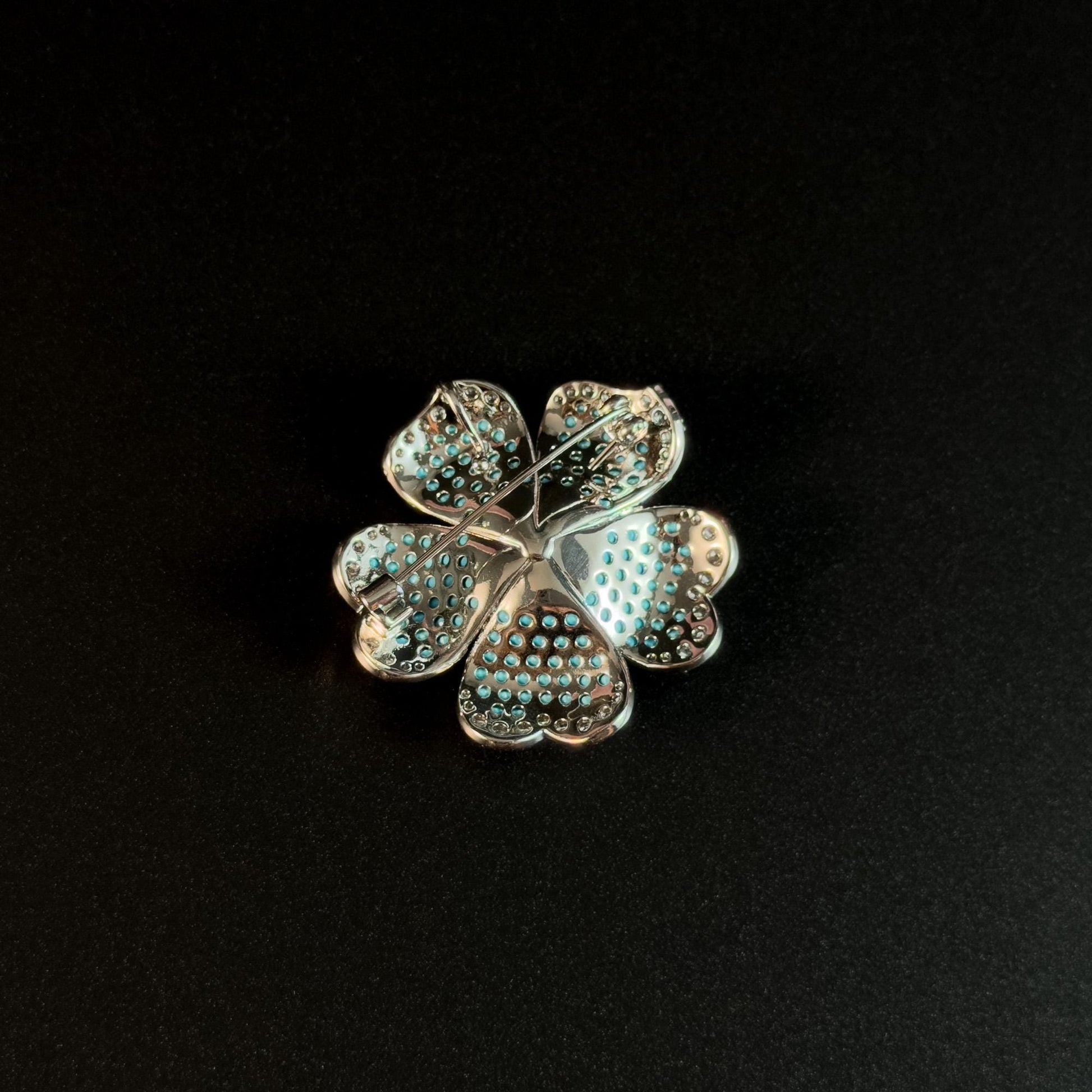 Blue Flower Brooch