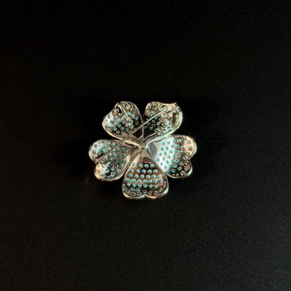 Blue Flower Brooch
