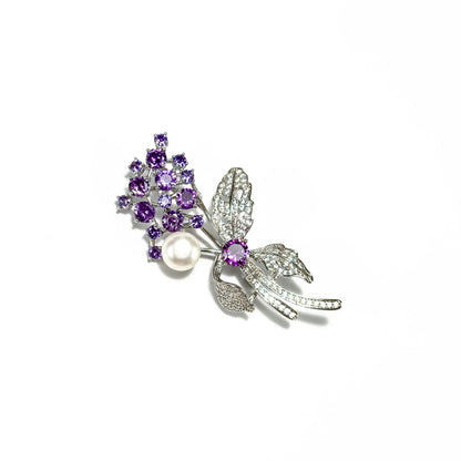Pearl Wisteria Brooch