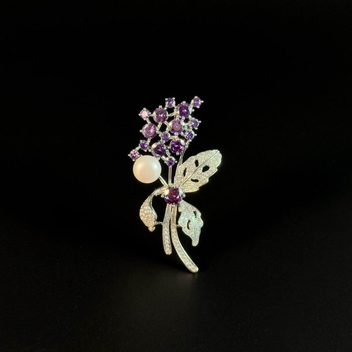 Pearl Wisteria Brooch