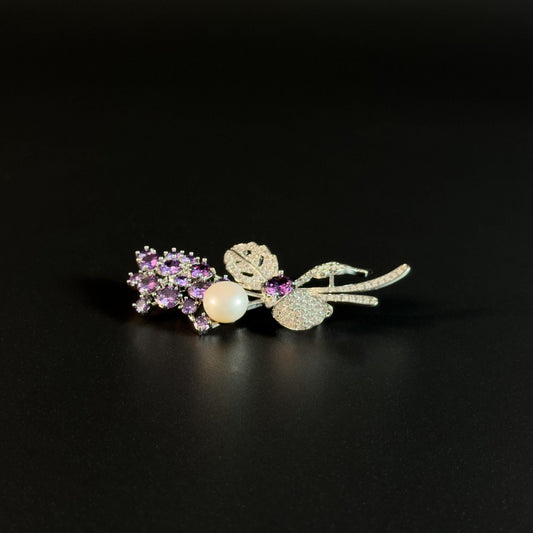 Pearl Wisteria Brooch