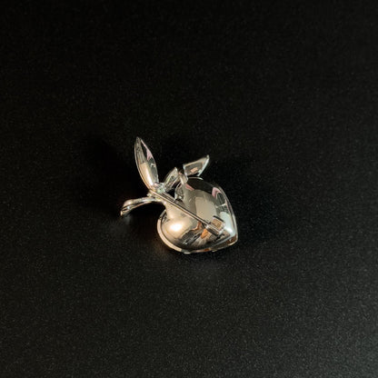 Blue Crystal Apple Brooch
