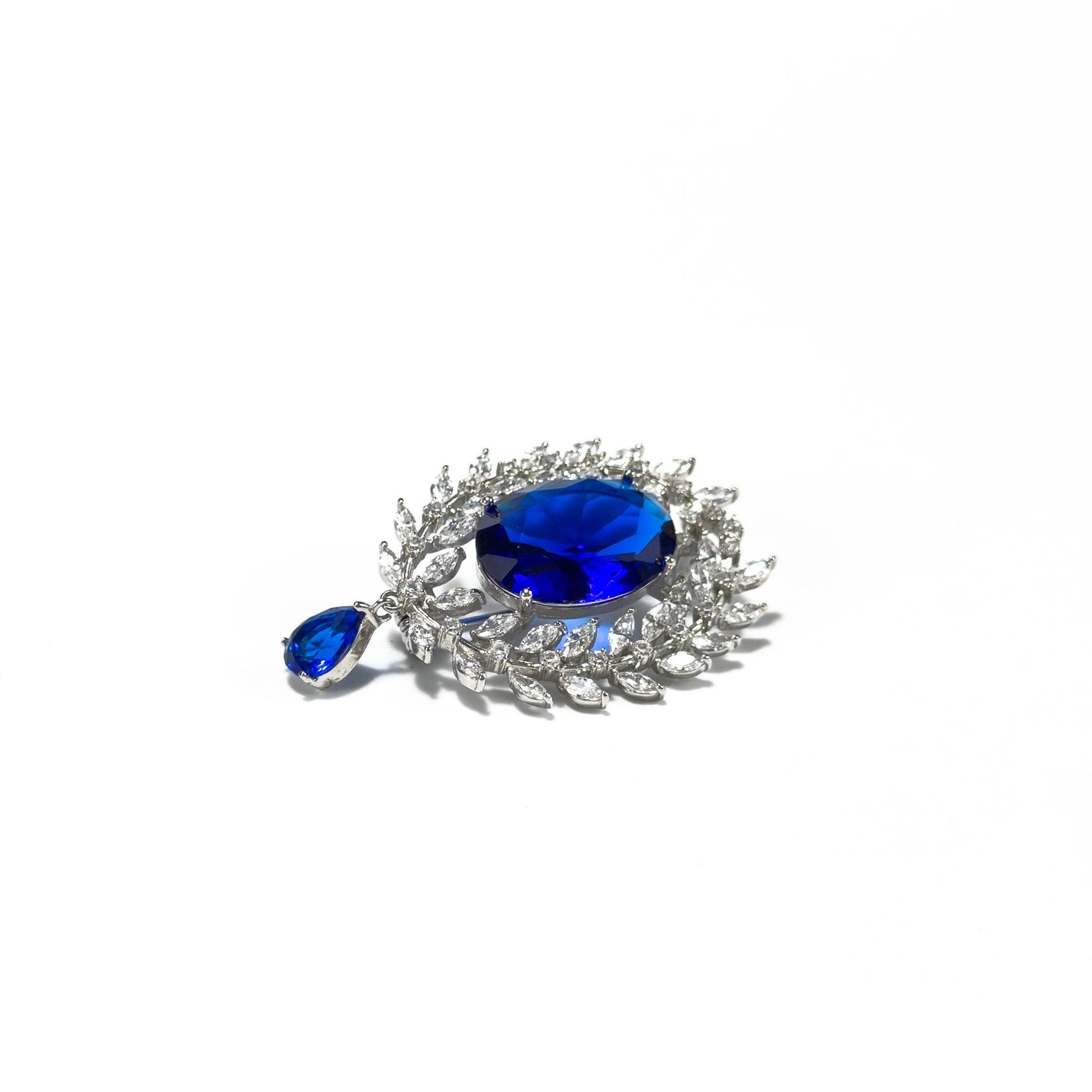 Sapphire Pendant Brooch