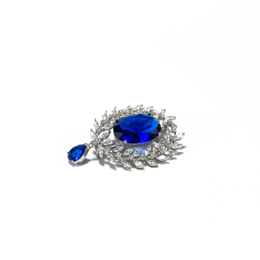Sapphire Pendant Brooch