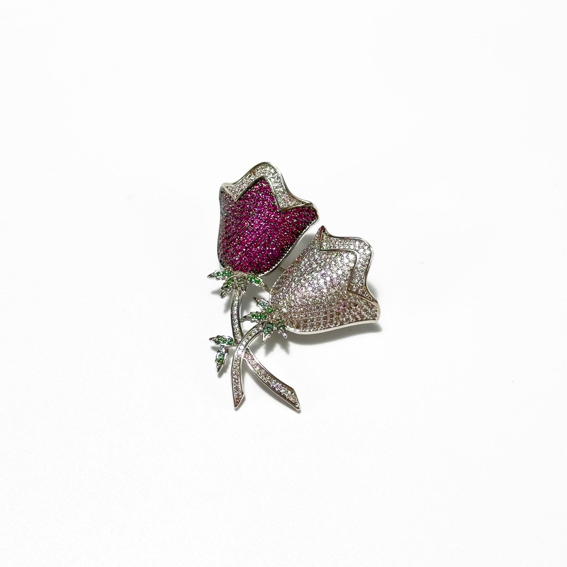 Double Flower Brooch
