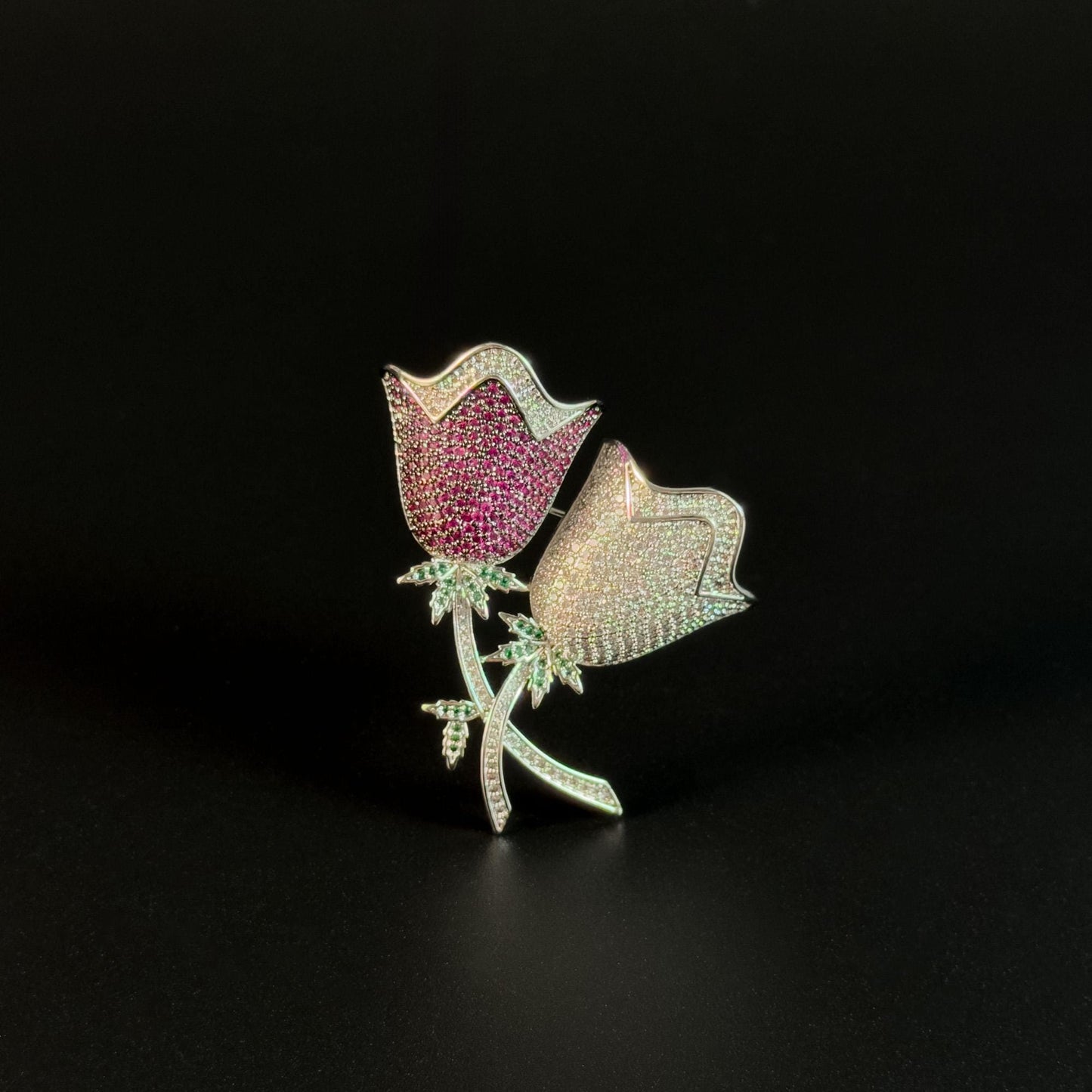 Double Flower Brooch