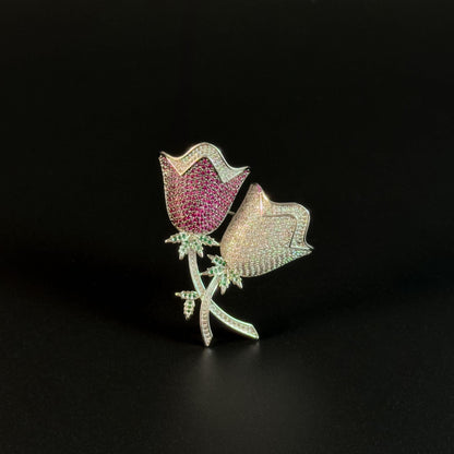 Double Flower Brooch