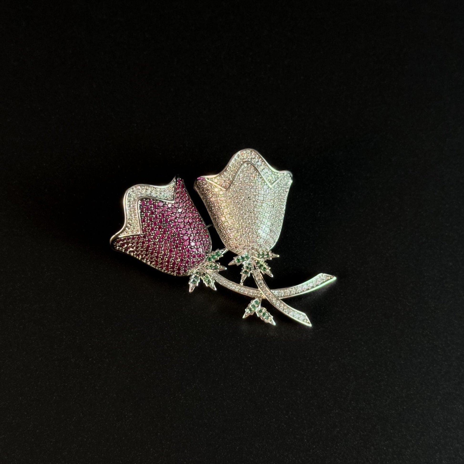 Double Flower Brooch