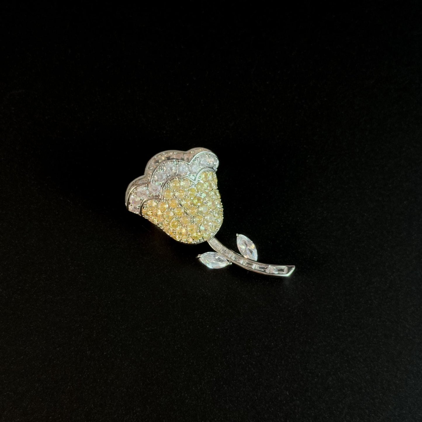 Yellow Tulip Bouquet Magnetic Cufflinks