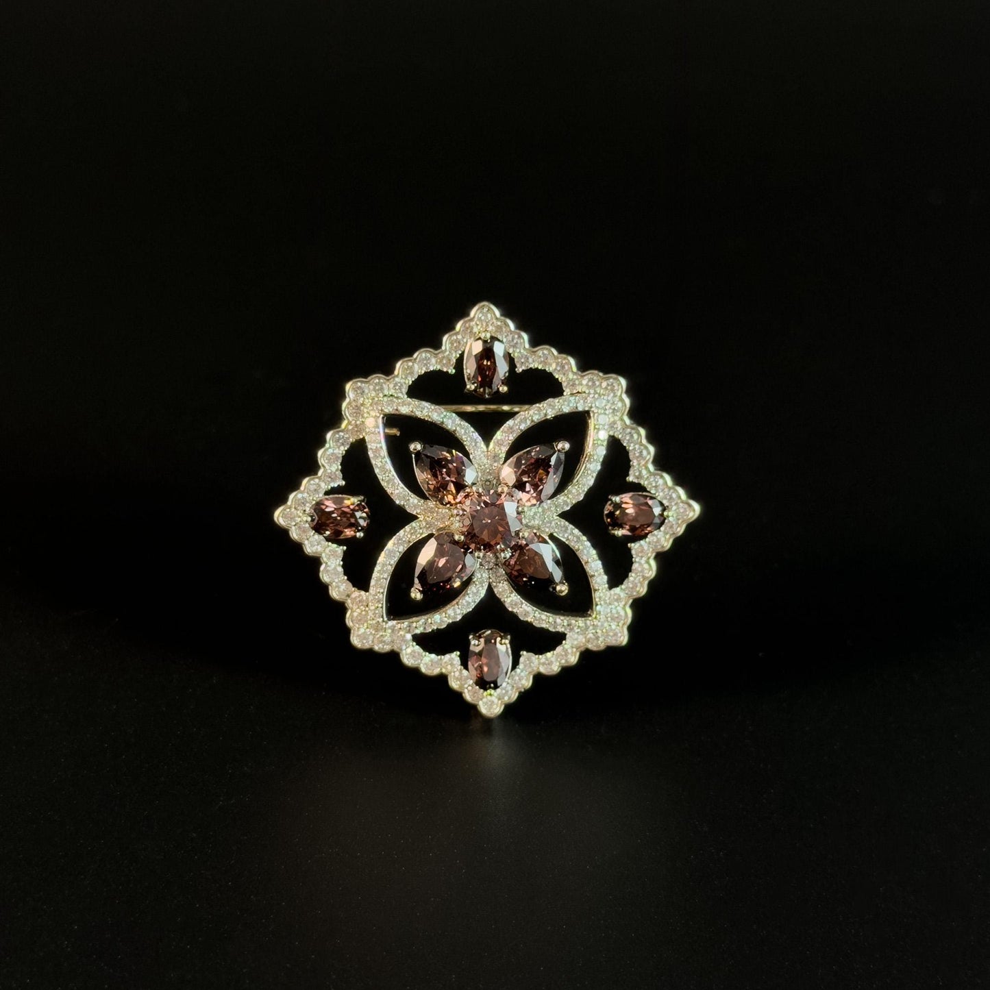 Byzantine Vintage Gemstone Brooch.