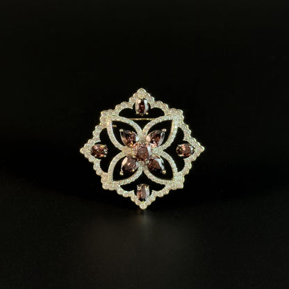 Byzantine Vintage Gemstone Brooch.