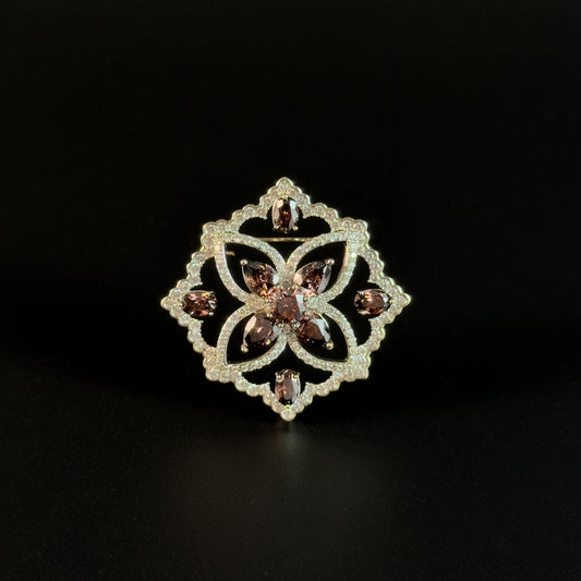Byzantine Vintage Gemstone Brooch.