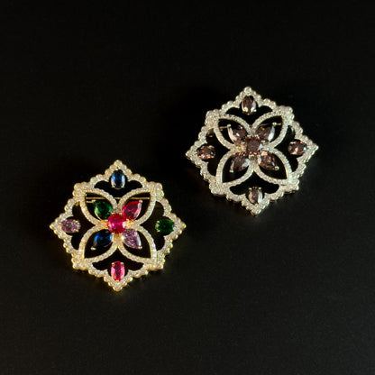 Byzantine Vintage Gemstone Brooch.