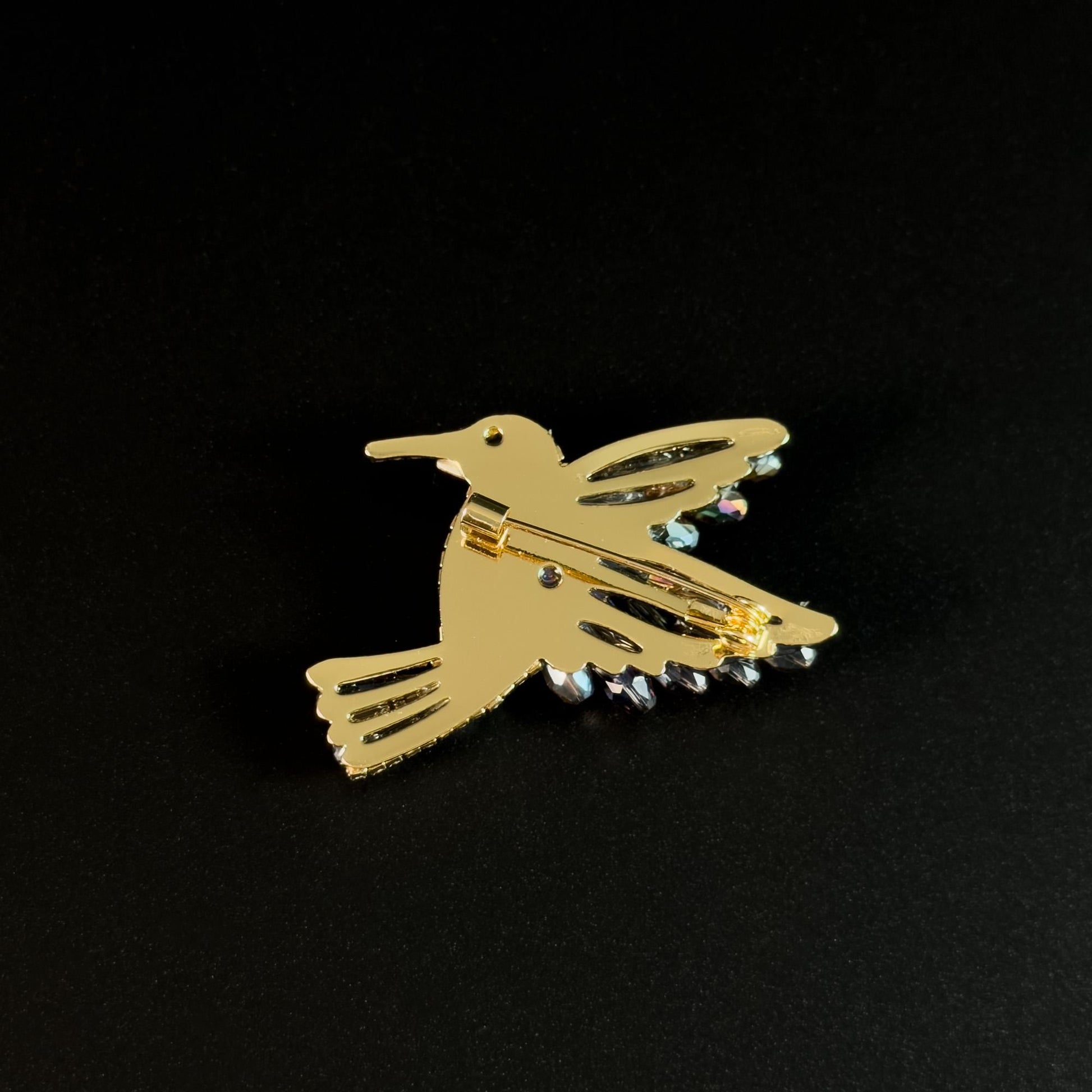 Luxury Crystal Hummingbird Brooch