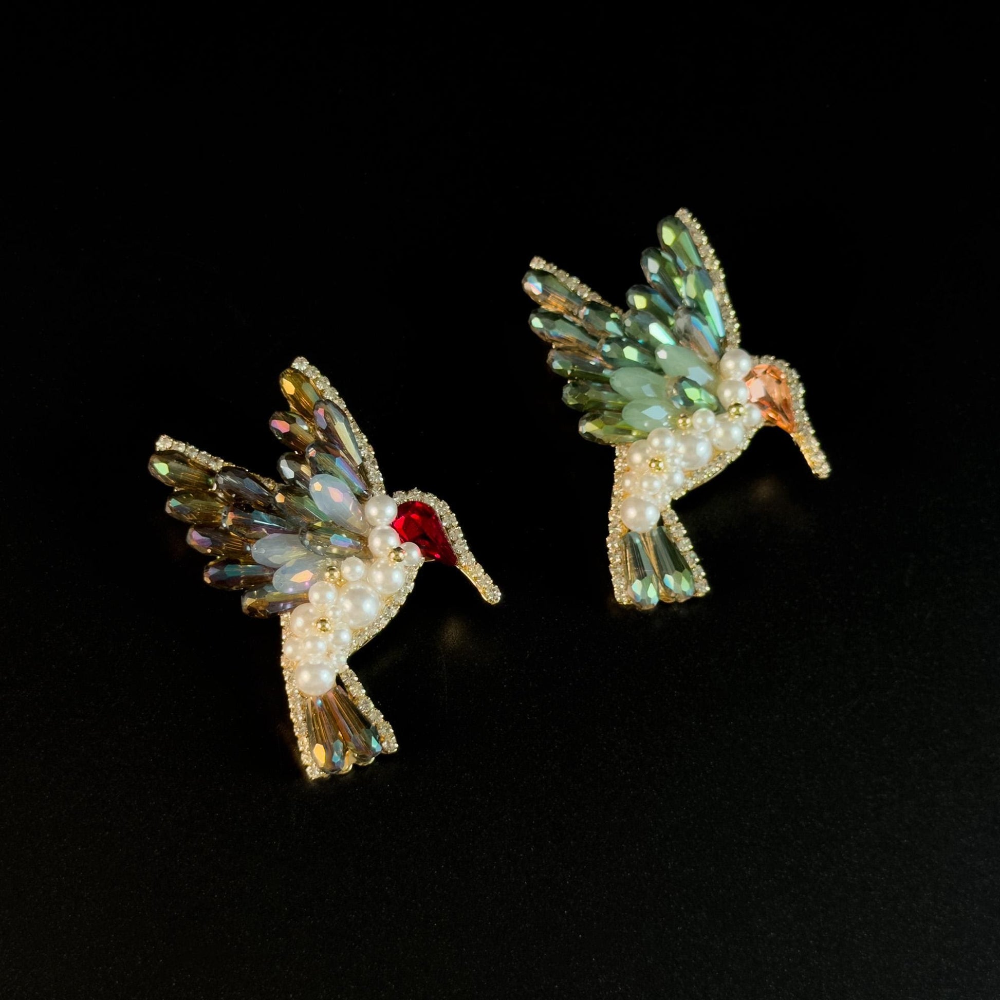 Luxury Crystal Hummingbird Brooch