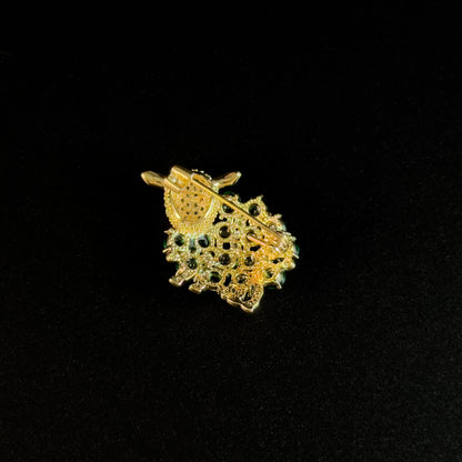 Emerald Sheep Brooch