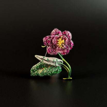 Vintage Rose Brooch