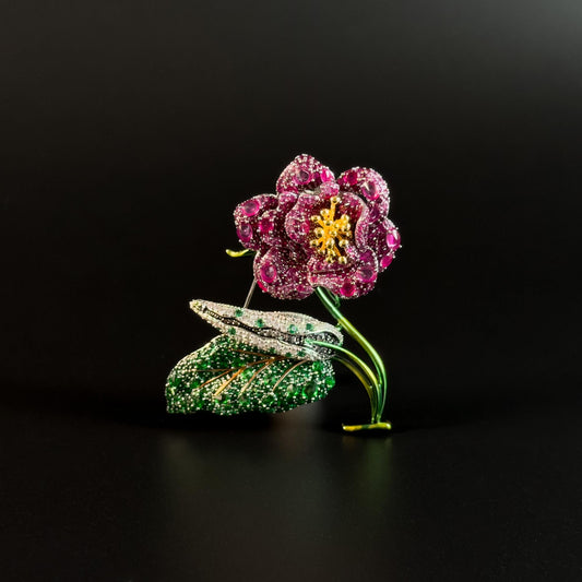 Vintage Rose Brooch