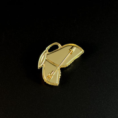 Heavy-Duty Vintage Butterfly Brooch