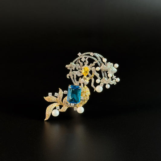 Cadmeis · Azure Mermaid Brooch