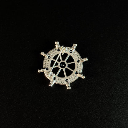 Abderus · Azure Ship's Wheel Brooch