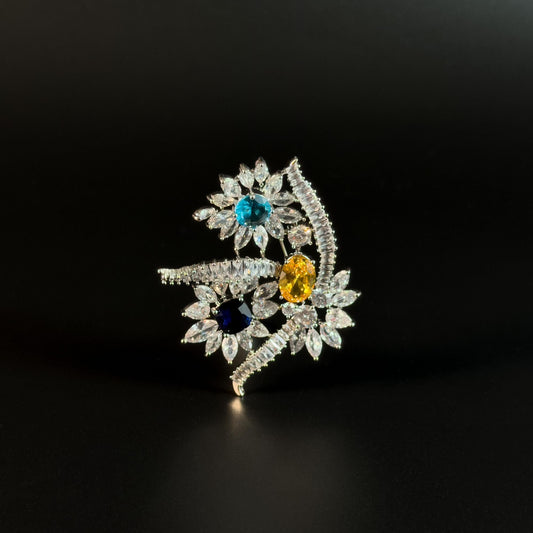 Colorful Floral Brooch