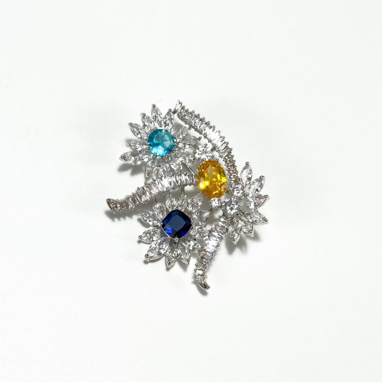 Colorful Floral Brooch