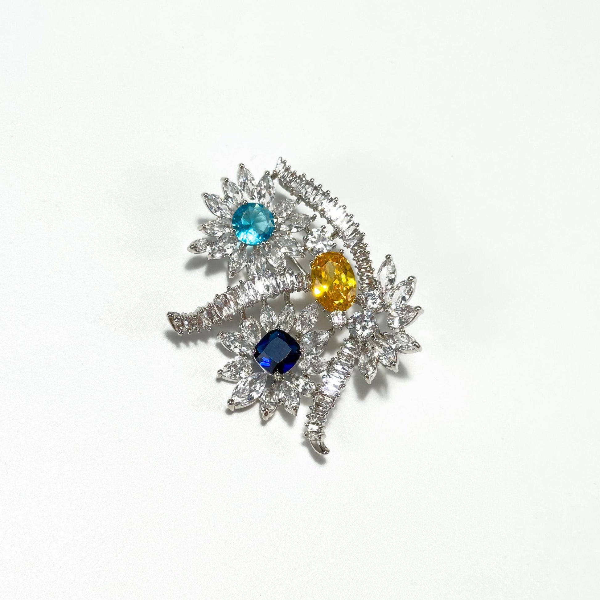 Colorful Floral Brooch