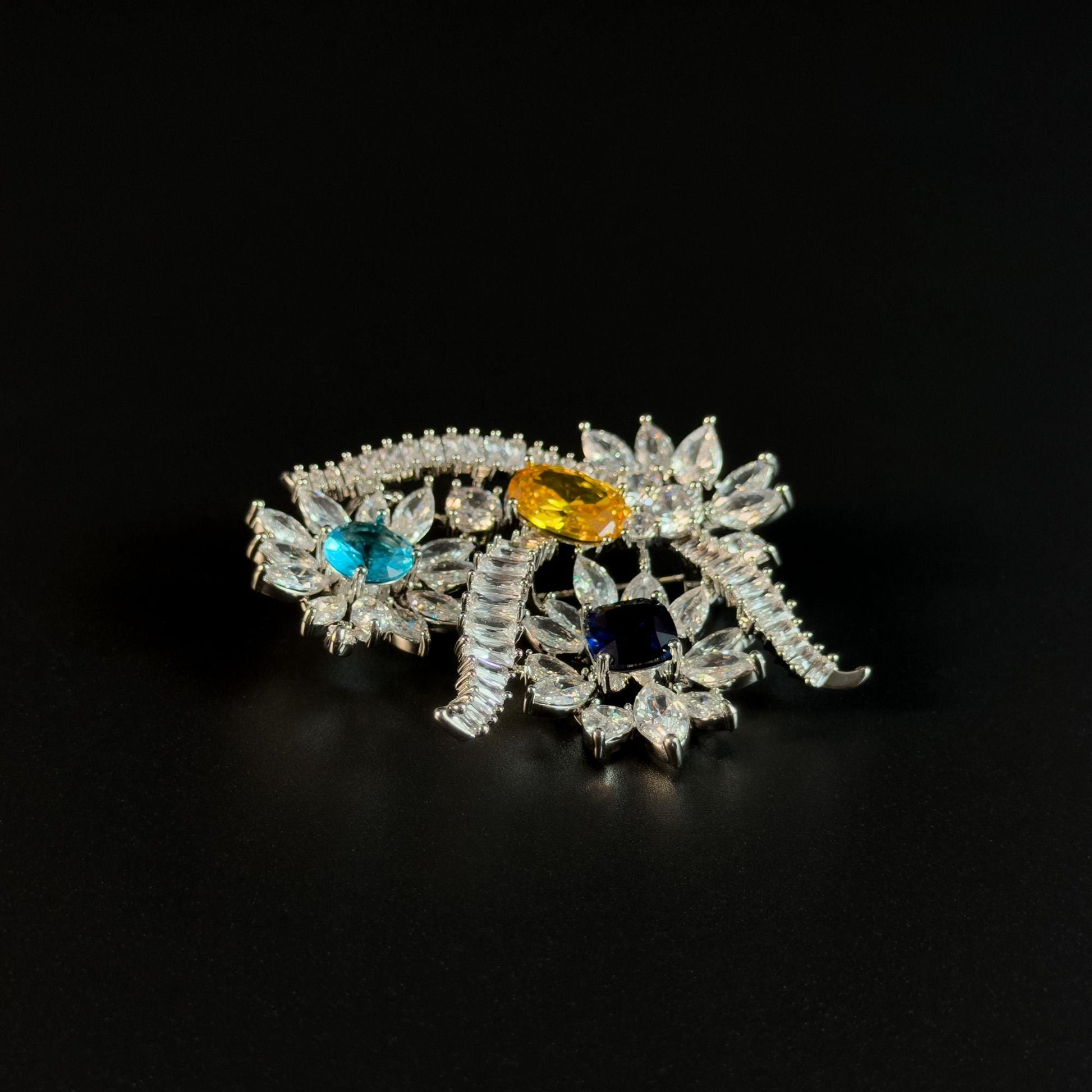 Colorful Floral Brooch