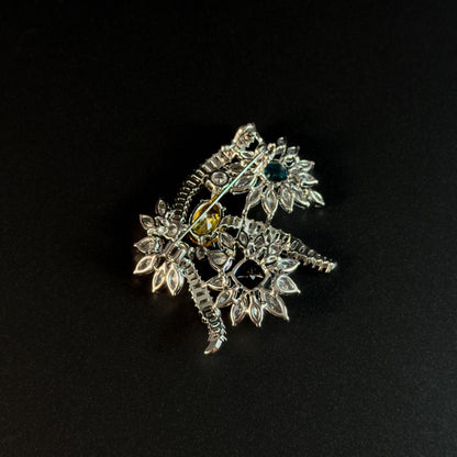 Colorful Floral Brooch