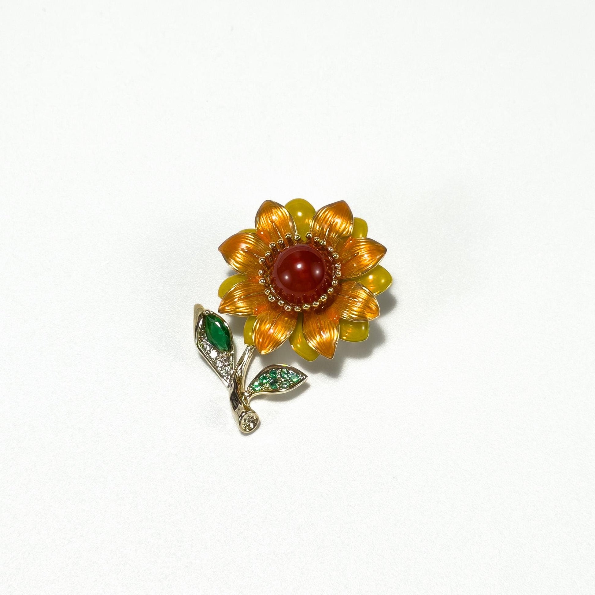 Sunflower Bouquet Brooch